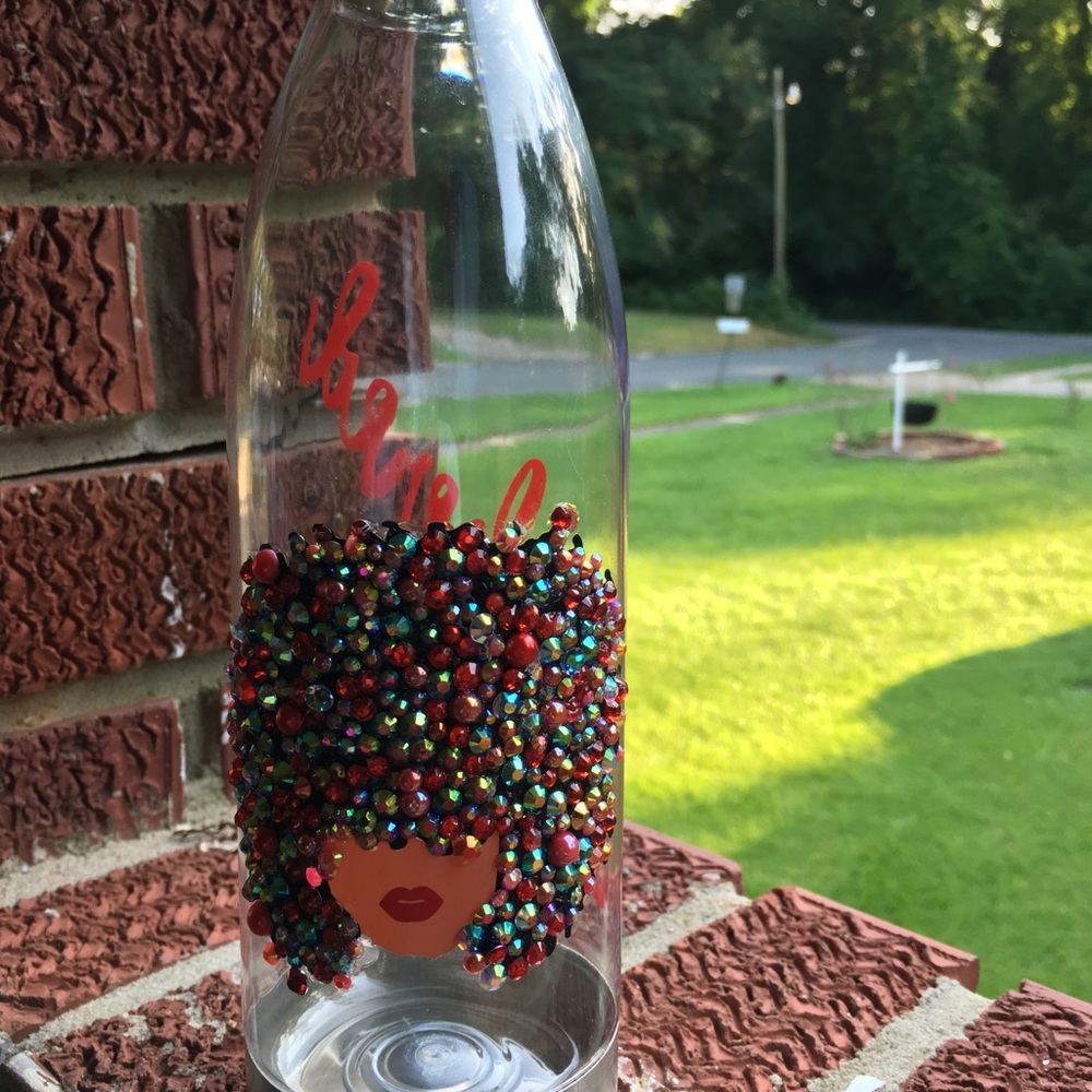 Custom bling water bottle